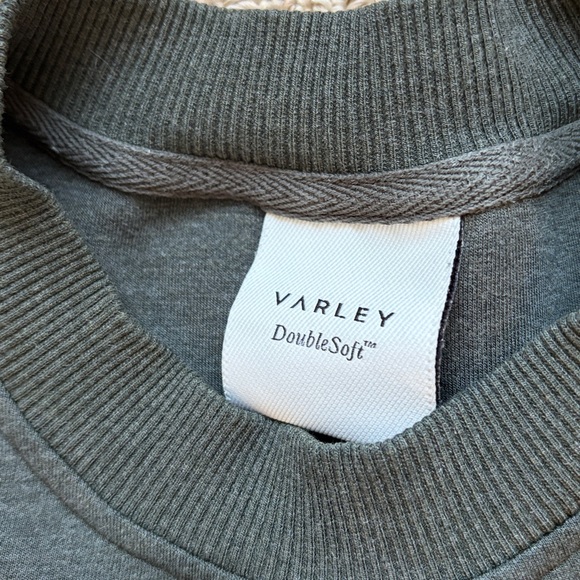 Varley Lowry Sweat Olive Marl Small - sweatshirt - Picture 3 of 12